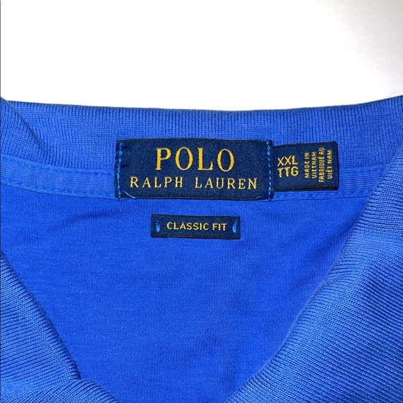 Polo by Ralph Lauren Men's Ocean Blue Polo Shirt Size XXL - Picture 3 of 6